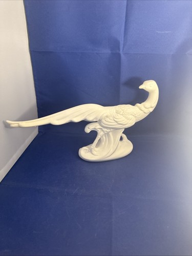 Signed ceramic clay - signed, peacock