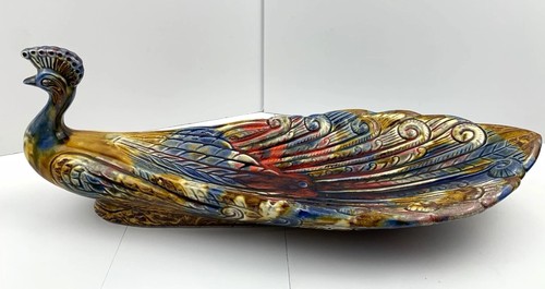 Ceramic peacock shaped bowl - ceramic,