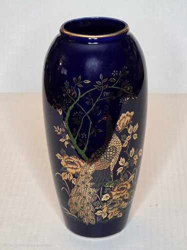 Vintage cobalt blue - blue, porcelain